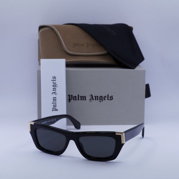 Palm Angels PERI10K MALIBU 1007 Cat Eye Sunglasses - Black/Dark Grey - Picture 4 of 9